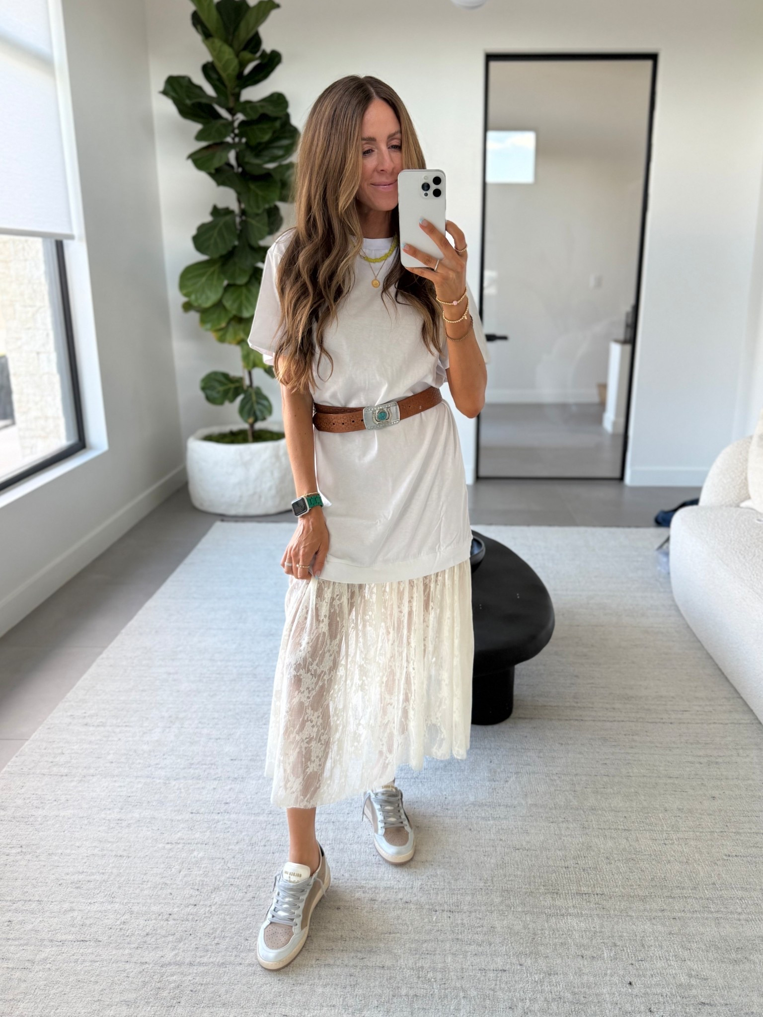 Use code KAILEE20 for 20% off your order at Anthro $100+! This dress is so fun and different, wearing an xs! Belt is my grandmothers who passed away.