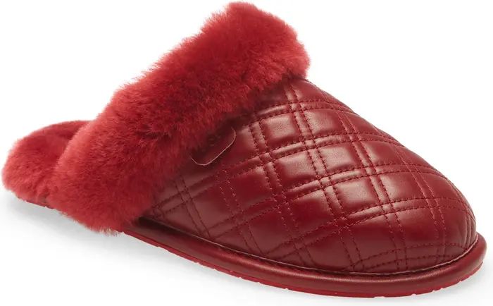 Scuffette II Quilted Genuine Shearling Slipper | Nordstrom