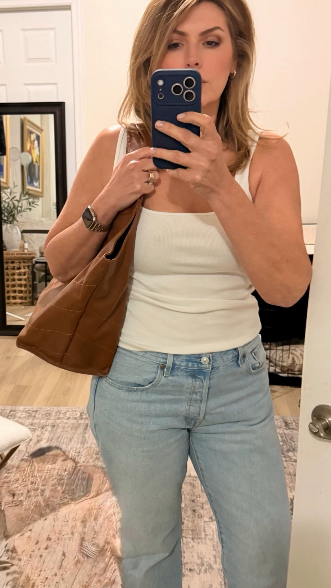 This caramel leather tote just elevated my entire outfit 🤎
Soft, slouchy, and gives that effortless quiet luxury feel without trying too hard. The perfect everyday bag that makes even denim + a white tank look polished ✨

I’ve been reaching for this non-stop — it’s that “throw on and instantly look put together” piece.

#LTKStyle #LTKItBag #QuietLuxuryStyle #MinimalChic #EverydayLuxury

Comment SHOP below to receive a DM with the link to this post on my LTK ⬇ https://liketk.it/63Hw3 #ltkover40 #ltkmomlife #ltkootd

#LTKOver40 #LTKootd #LTKmomlife