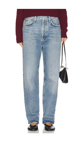 Fran Low Slung Easy Straight Jeans in Invention | Revolve Clothing (Global)