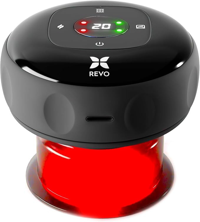 REVO The Original 4-in-1 Smart Cupping Therapy Massager, Red Light Therapy for Targeted Pain Reli... | Amazon (US)