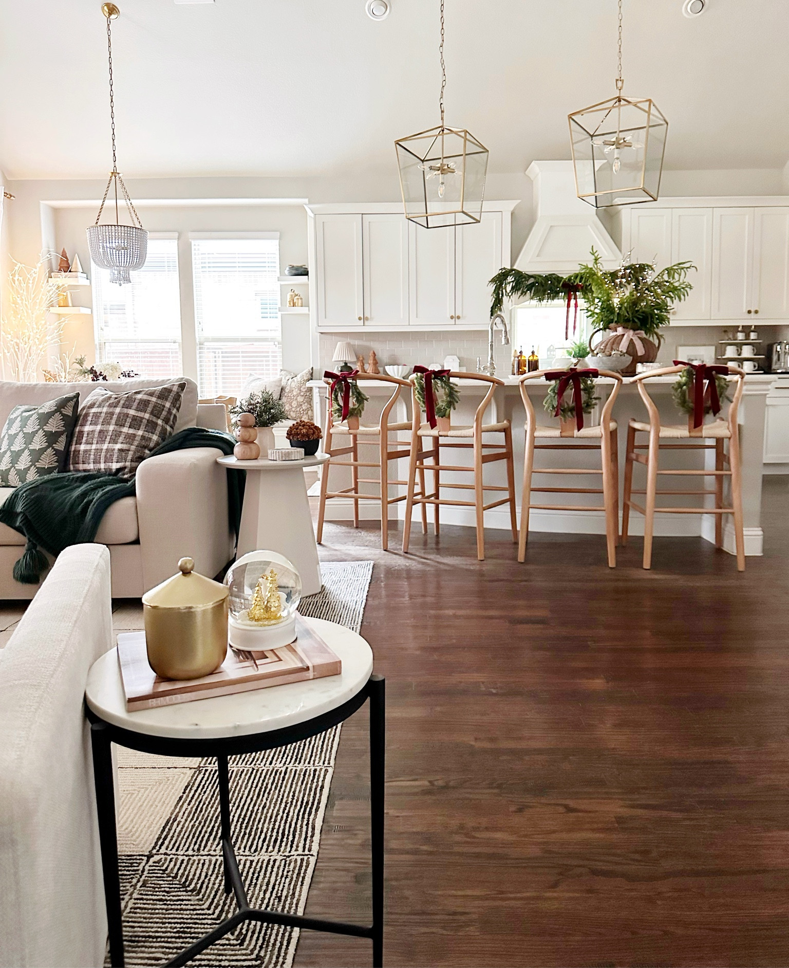 Holiday views in the kitchen and living room 

#LTKHome #LTKHoliday #LTKSeasonal