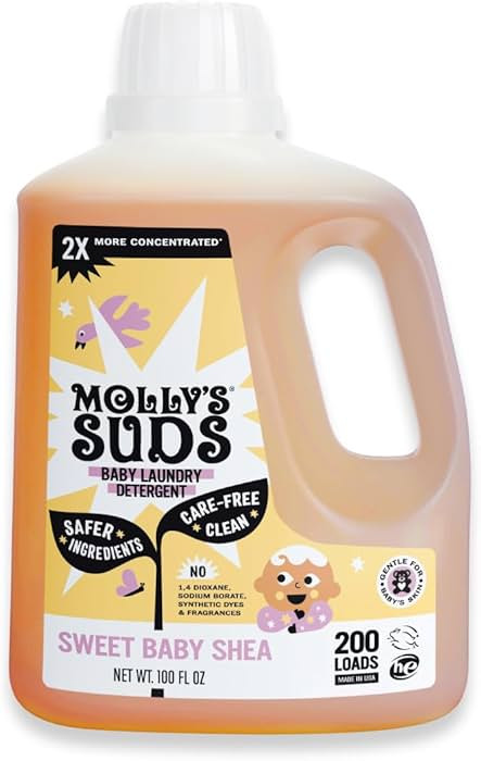 Molly's Suds Baby Liquid Laundry Detergent | Removes Formula, Poop & Spit-Up Stains | Extra Gentl... | Amazon (US)