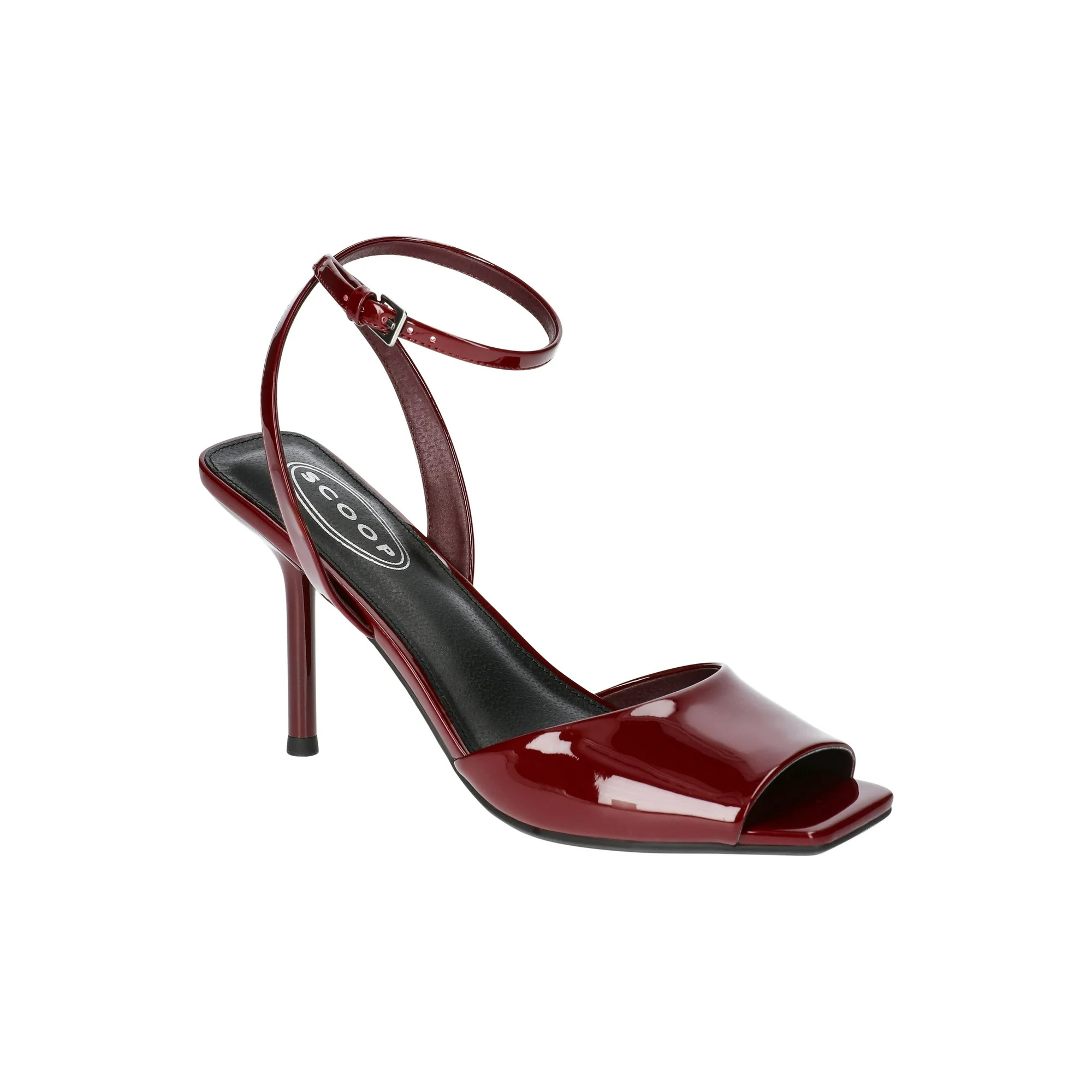 Scoop Women's Ankle Strap Peep Toe Stiletto Heeled Sandals | Walmart (US)