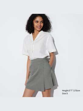 WOMEN'S LINEN BLEND SKORT | UNIQLO AU | Uniqlo Australia