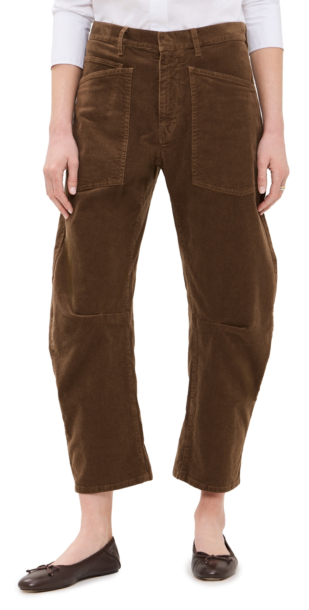 Nili Lotan Shon Corduroy Pants Cigar Brown 2 | Shopbop