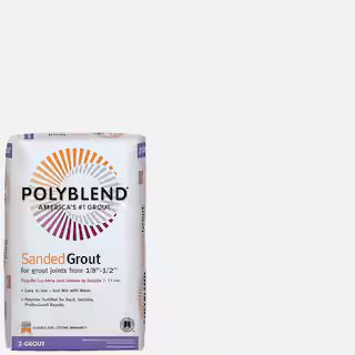 Custom Building Products Polyblend #640 Arctic White 25 lb. Sanded Grout-PBG64025 - The Home Depo... | The Home Depot
