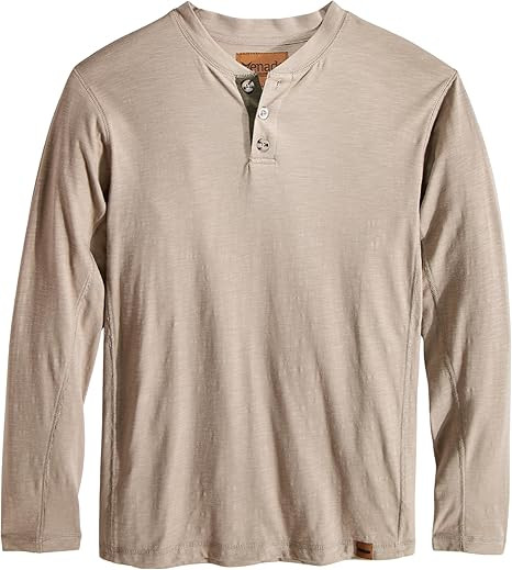 Venado Henley Long Sleeve Shirts for Men - Mens Henley with Flex Material | Amazon (US)