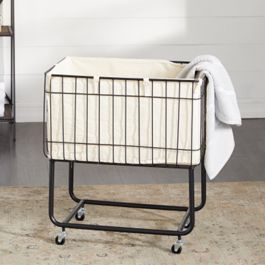 Rolling Storage Cart With Liner | Antique Farm House