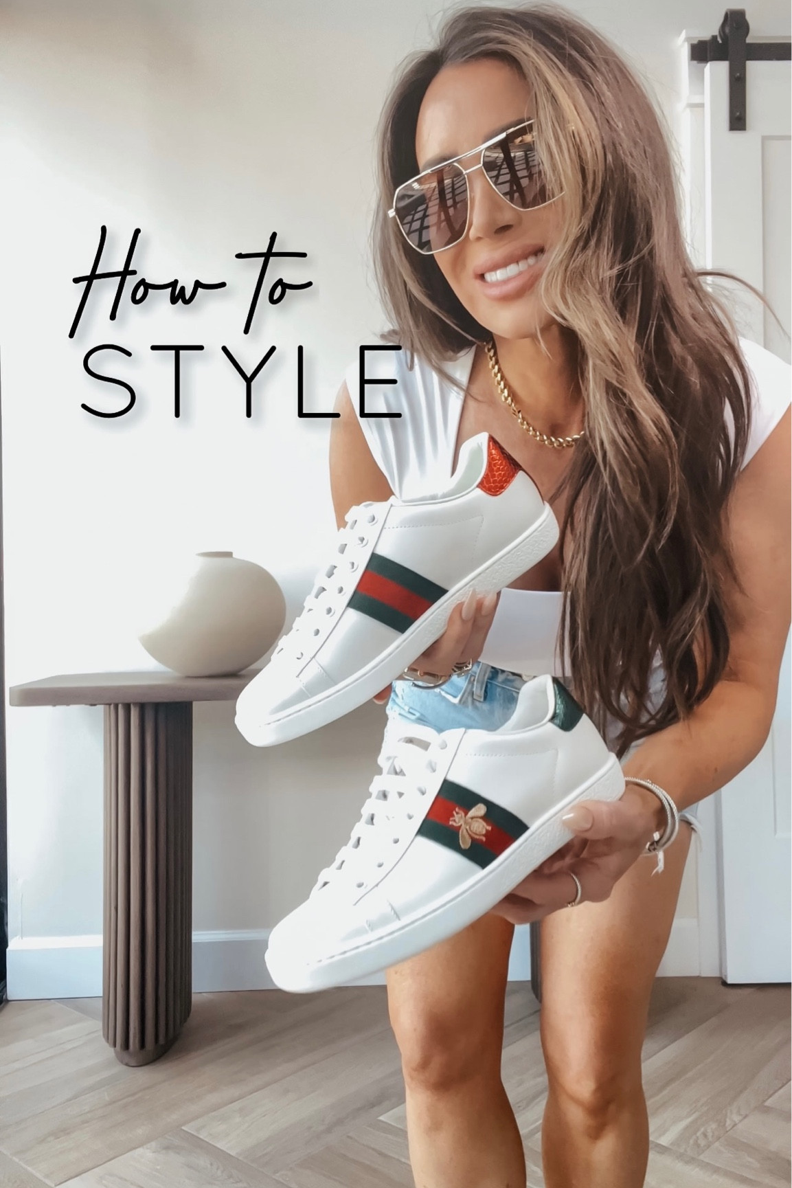 how to style gucci ace sneakers