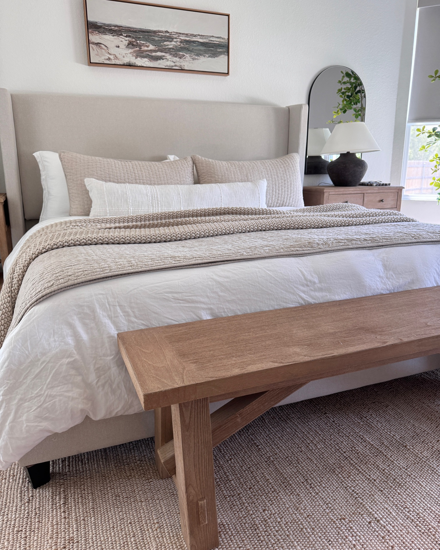 Bedroom Goals 🛏️🌤️ is this your vibe?

Comfy, Textured, Neutral and Layered is my vibe.

Sharing all my bedroom links!

Quince bedding, bedsure duvet, amazon finds, quince quilt, jute rug, pottery barn style, looks for less, bedframe, wayfair finds, wood bench, upholstered bed frame, neutral bedding

#LTKStyleTip #LTKFindsUnder100

#LTKHome #LTKSaleAlert #LTKdayinmylife