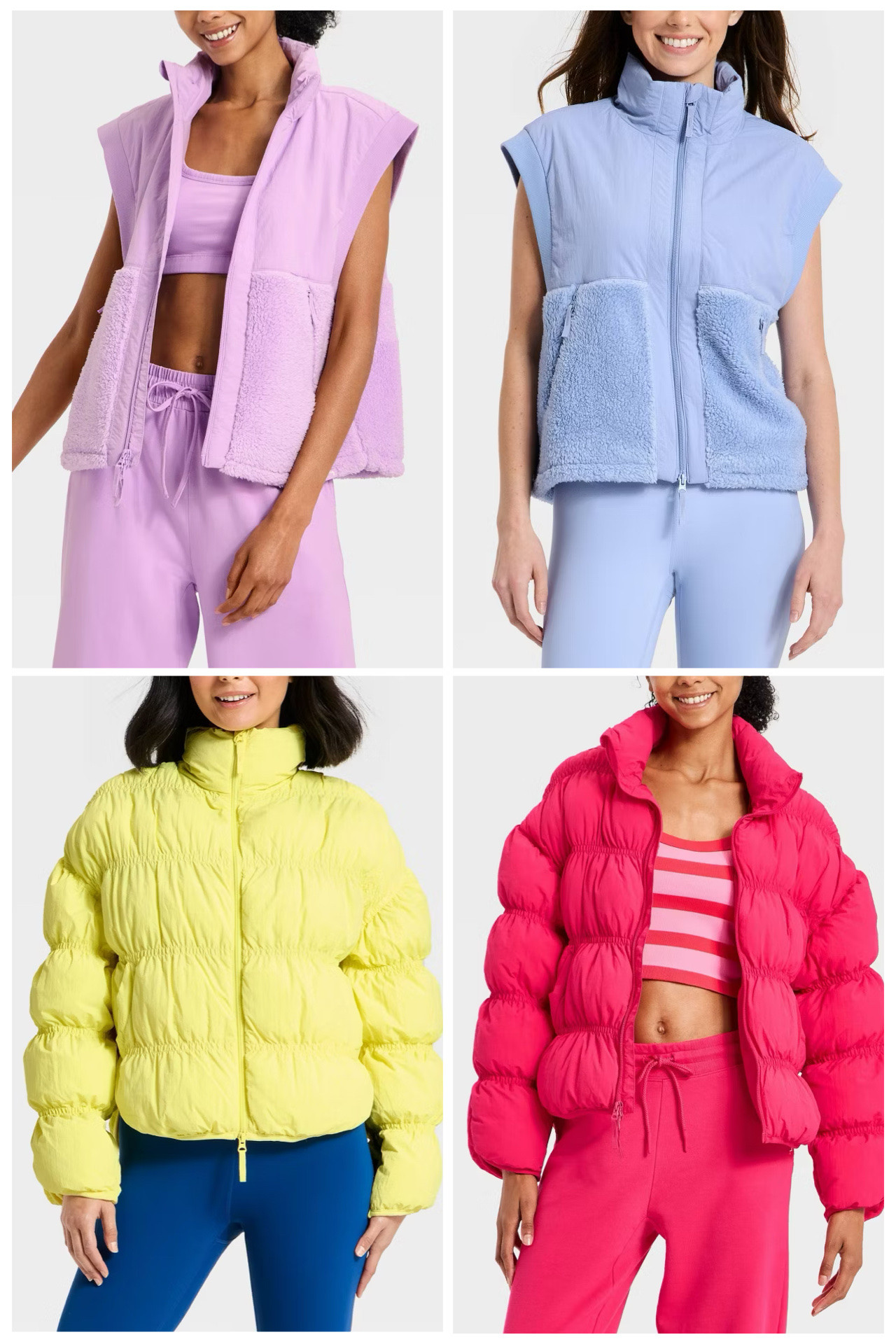 Target new arrivals, colorful activewear, JoyLab, fleece vest, puffer jacket 

#LTKFindsUnder50 #LTKootd #LTKActive