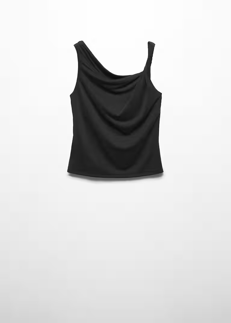 Draped detail top -  Women | Mango USA | MANGO (US)