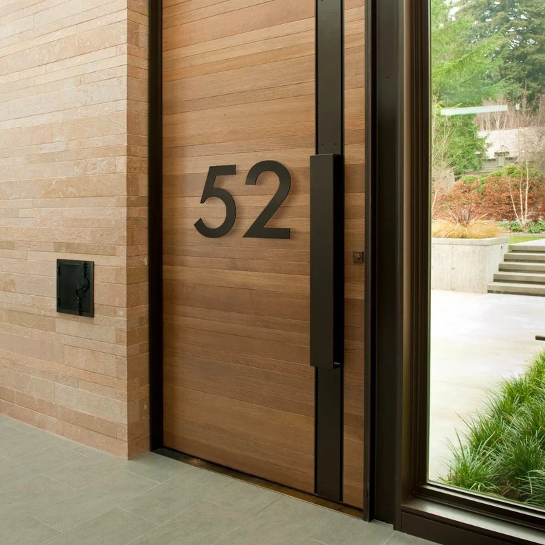 Modern House Numbers Address Signage Matt & Gloss Finishes - Etsy | Etsy (US)