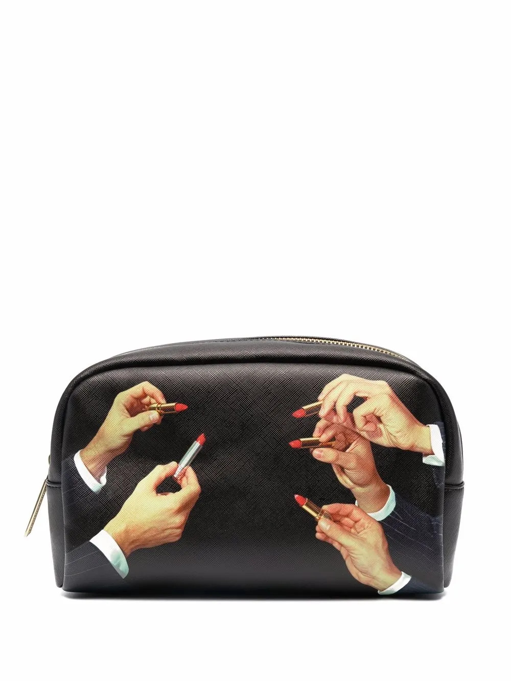 Seletti graphic-print Textured Wash Bag | Black | FARFETCH PT | Farfetch Global