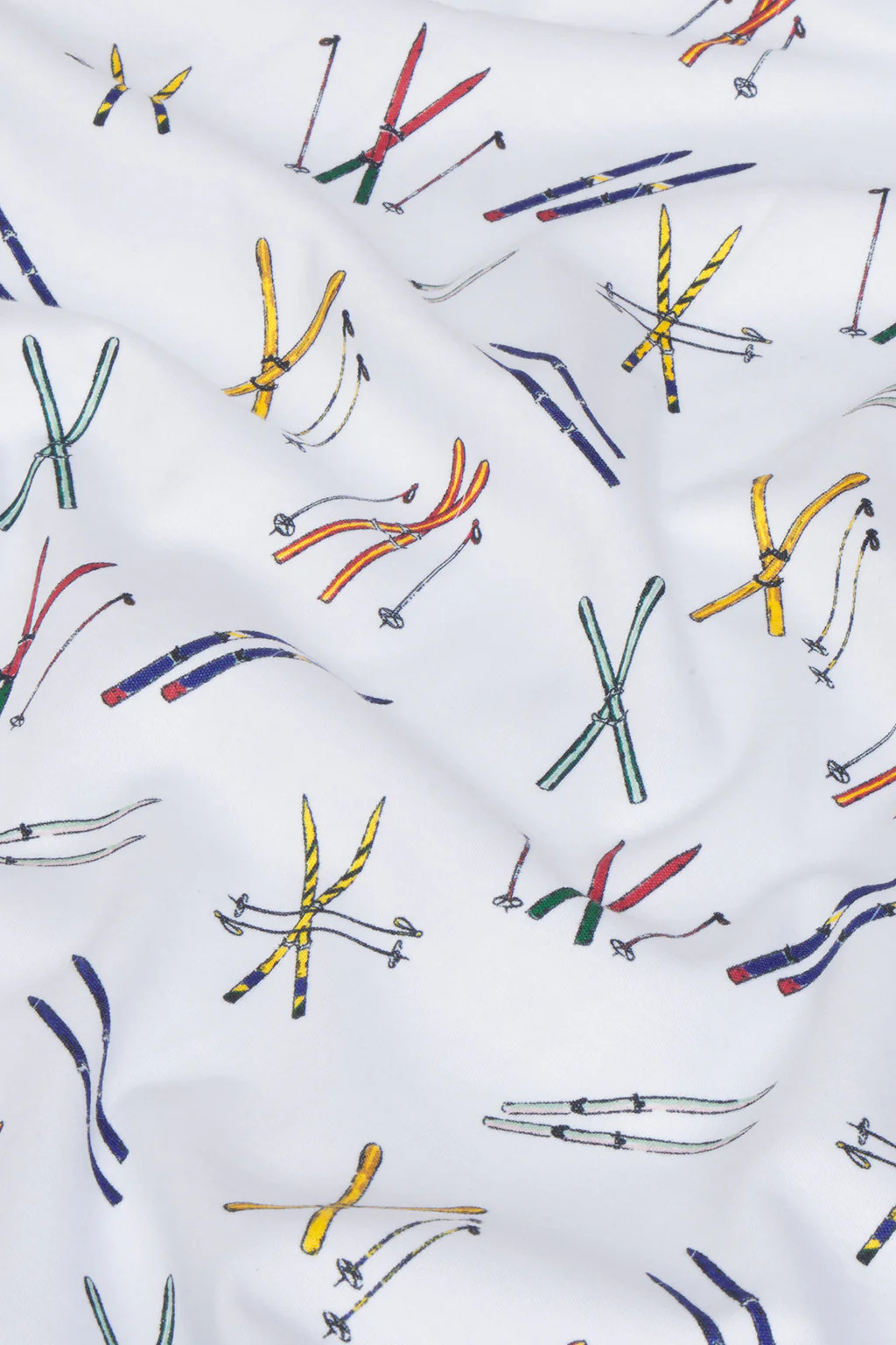 Kids Long-Long Set in Vintage Skis | Lake Pajamas