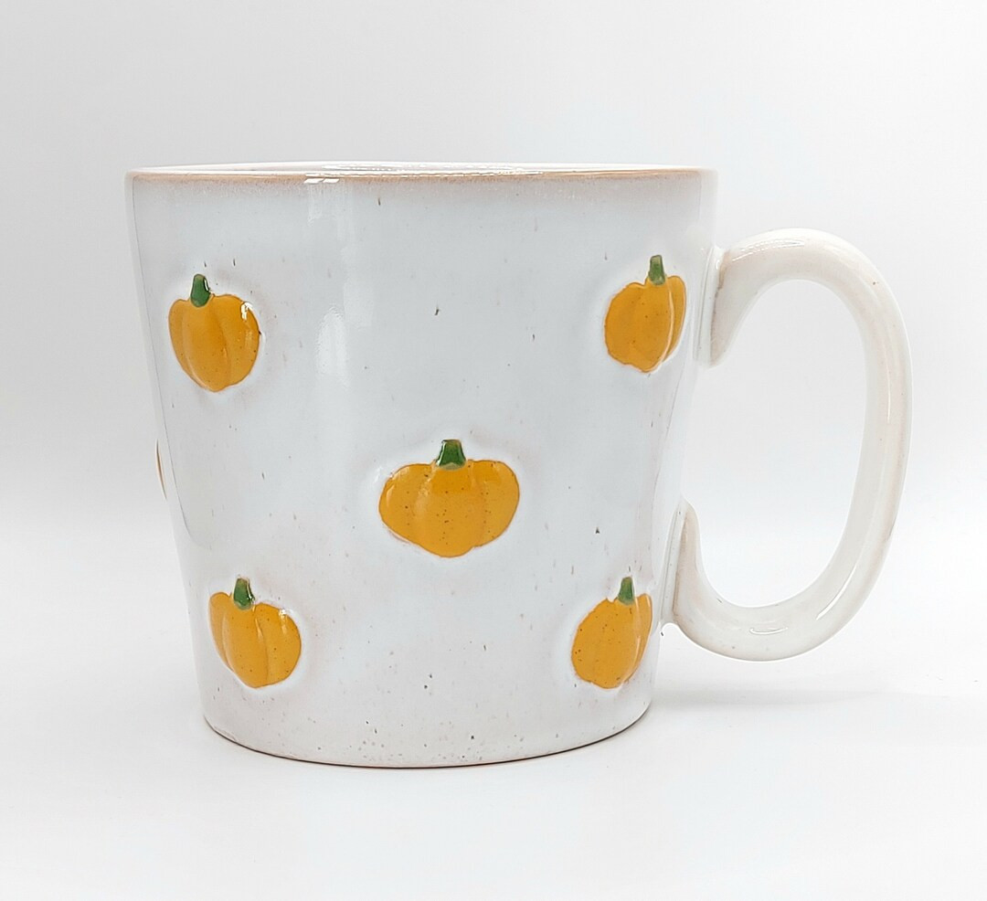 Fall Pumpkin Patch Coffee Tea Mug Cup 18 Oz Ceramic White by Eccolo NEW - Etsy | Etsy (US)