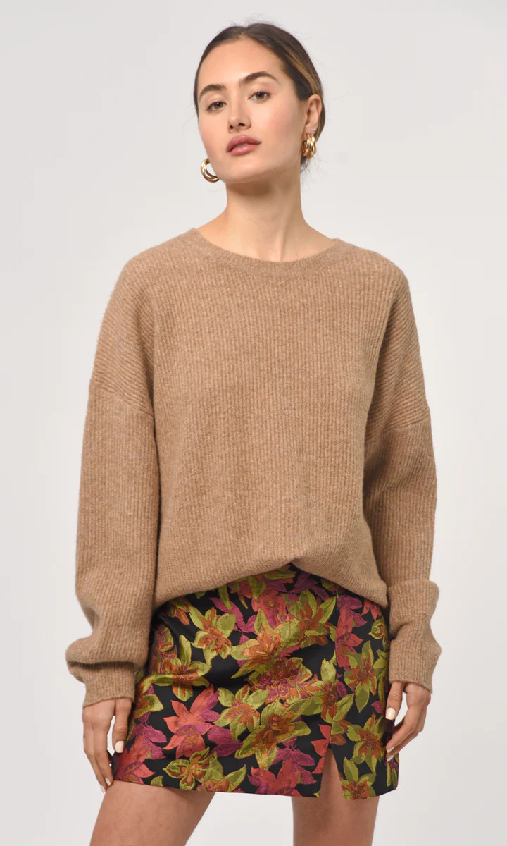 Justin Cozy Crew Oversized Sweater | Greylin Collection | Women's Luxury Fashion Clothing 