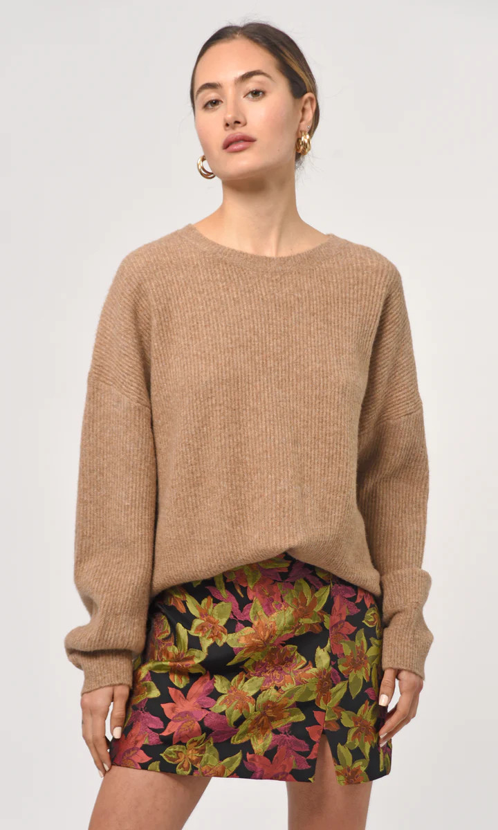 Justin Cozy Crew Oversized Sweater | Greylin Collection | Women's Luxury Fashion Clothing 