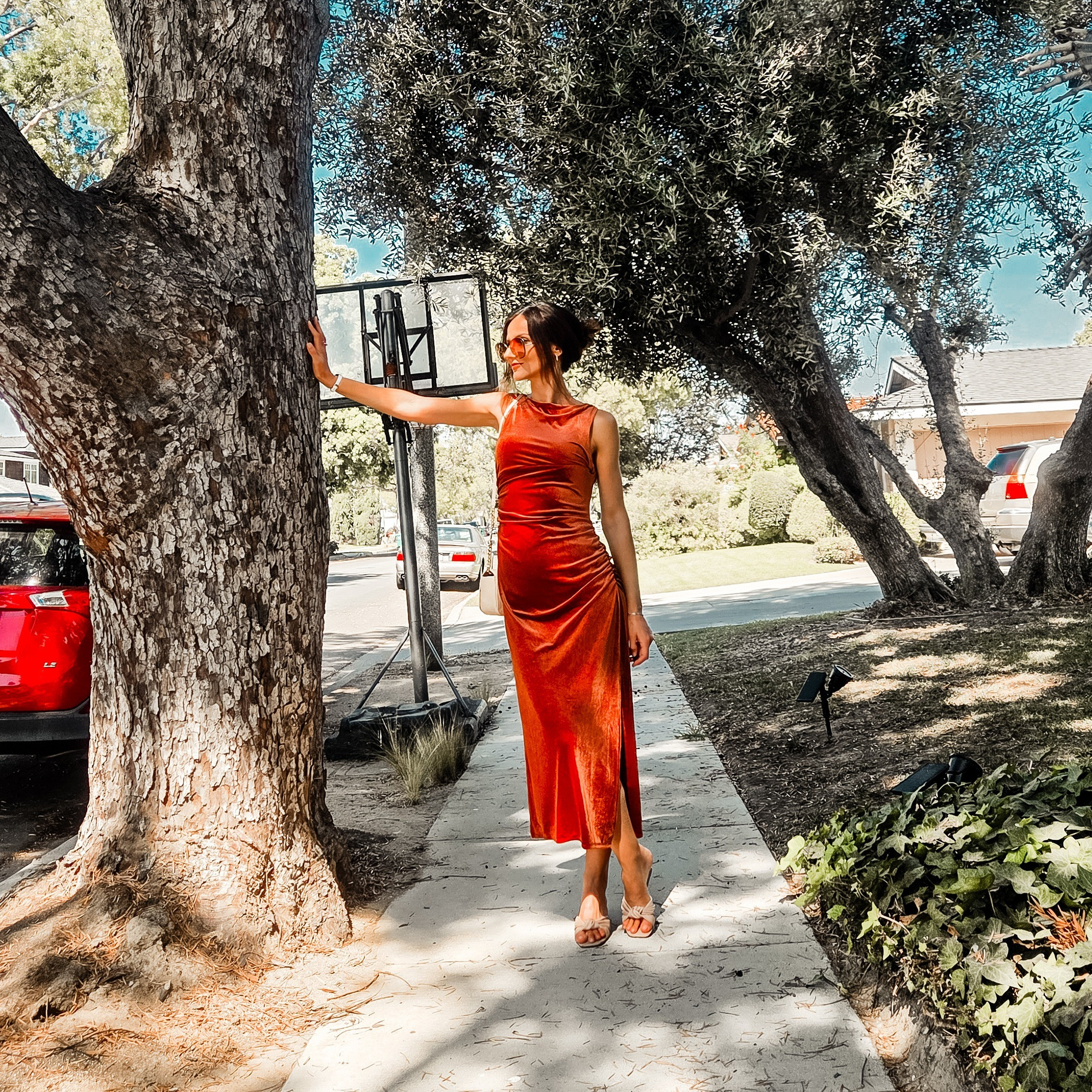 The perfect, elegant, tee-length dress for Thanksgiving is here! It will elevate your style and leave people asking what you are wearing! 

#LTKHalloween #LTKOver40 #LTKStyleTip