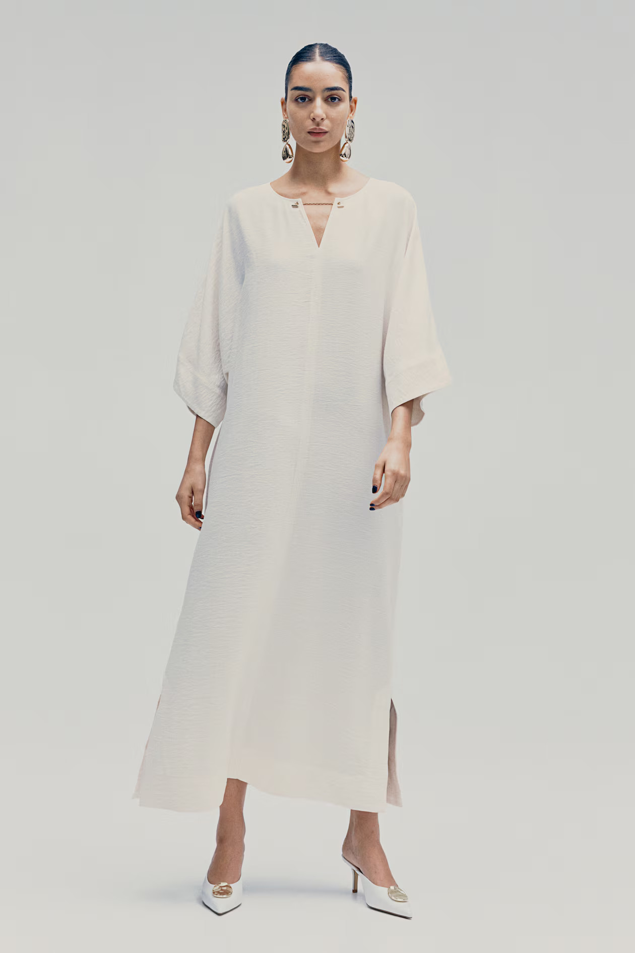 Chain-detail kaftan dress | H&M (UK, MY, IN, SG, PH, TW, HK)