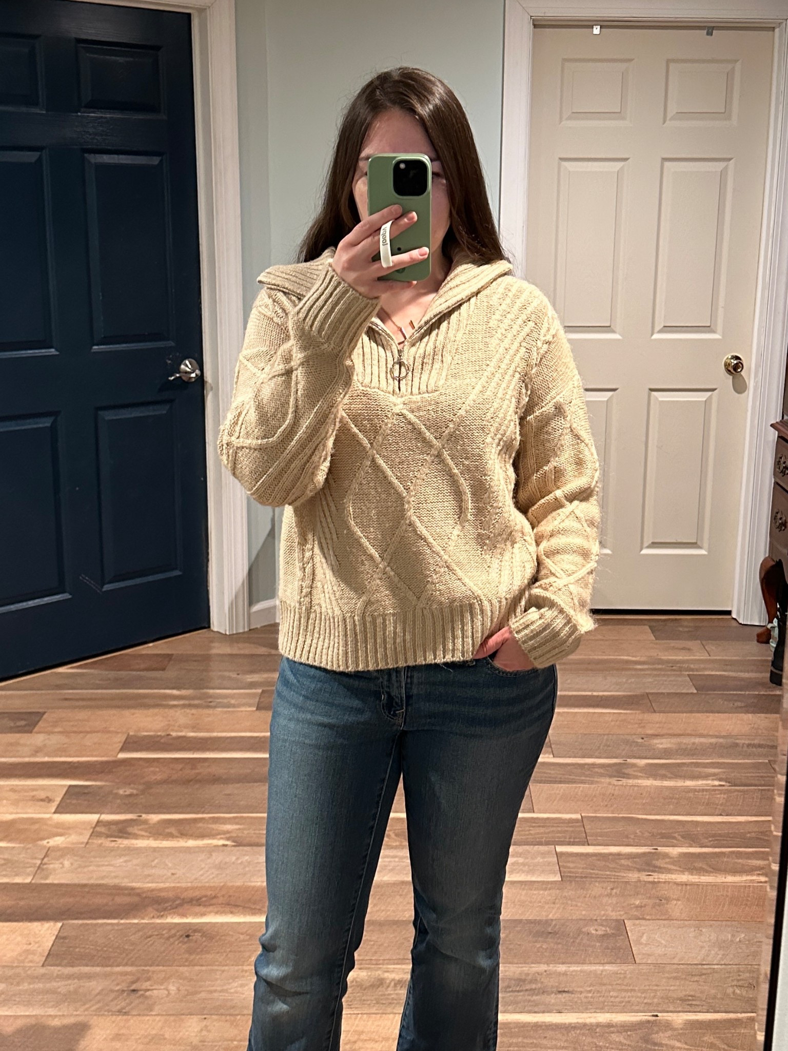 Sweater and jeans 

#LTKootd #LTKmomlife #LTKdayinmylife
