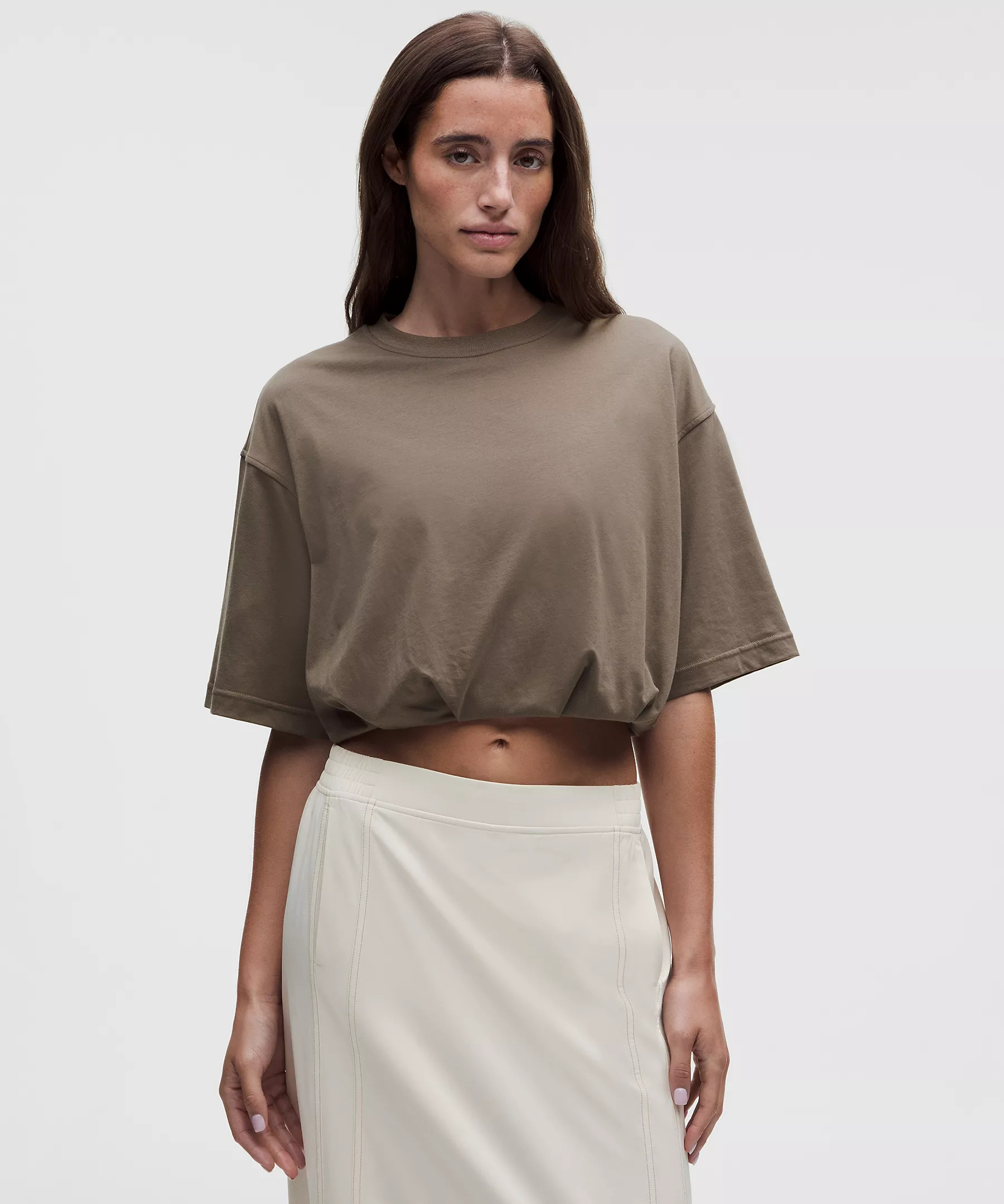 Cotton Jersey Bubble-Hem T-Shirt | Lululemon (US)