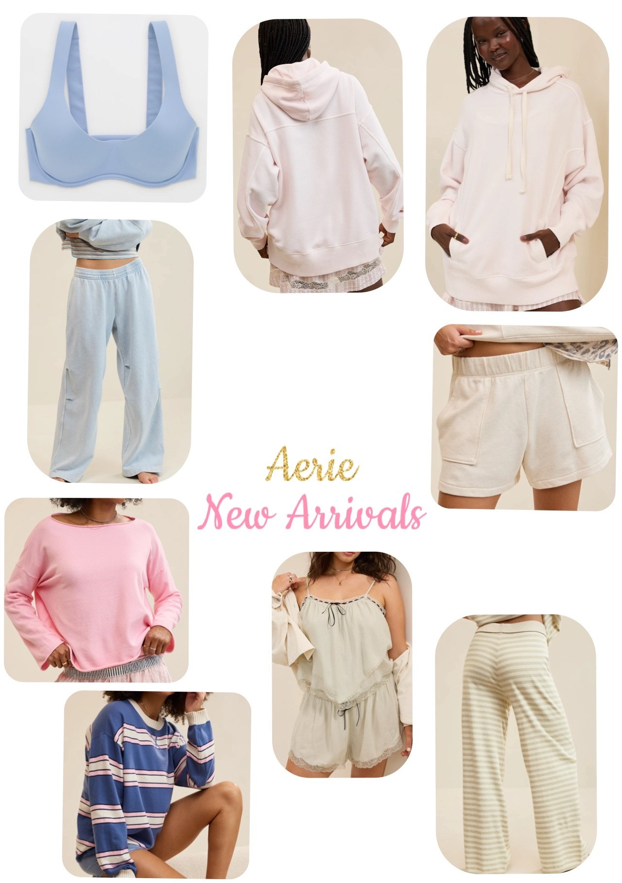 New arrivals from Aerie are all about cozy and pastels! I love these hoodies for literally anything and they have the comfiest sweaters and bottoms! Grab yours before they sell out because they are going fast! Fit true to size!

#LTKActive #LTKootd #LTKMidsize
