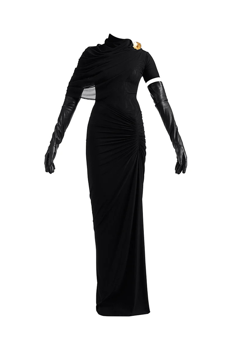 RHEA BLACK MAXI DRESSES | Deme by Gabriella | CULT MIA | CULT MIA UK LTD