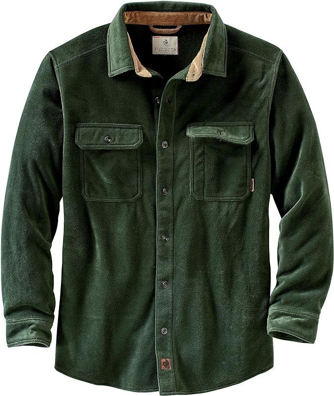 Legendary Whitetails Men's Navigator Fleece Button Up Shirt | Amazon (US)
