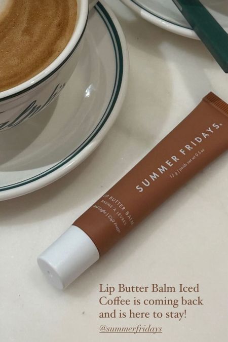 The refreshing taste of Summer Fridays coffee lip balm is coming to Sephora June 6th! ☕️💋 Perfect for a boost of hydration and a hint of caffeine. 
#SummerFridays #CoffeeLover #LipBalm #HydratedLips #CaffeineFix #BeautyRoutine #Skincare #WeekendVibes #NaturalBeauty #LipCare

Summer Fridays, coffee lip balm, hydration, caffeine, lip care, beauty routine, skincare, natural beauty, weekend vibes, hydrated lips, gifts for her

#LTKItBag #LTKGiftGuide #LTKBeauty