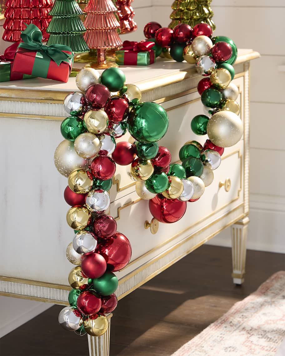 Cody Foster & Co Traditional Christmas Ornament Garland, 72" | Neiman Marcus