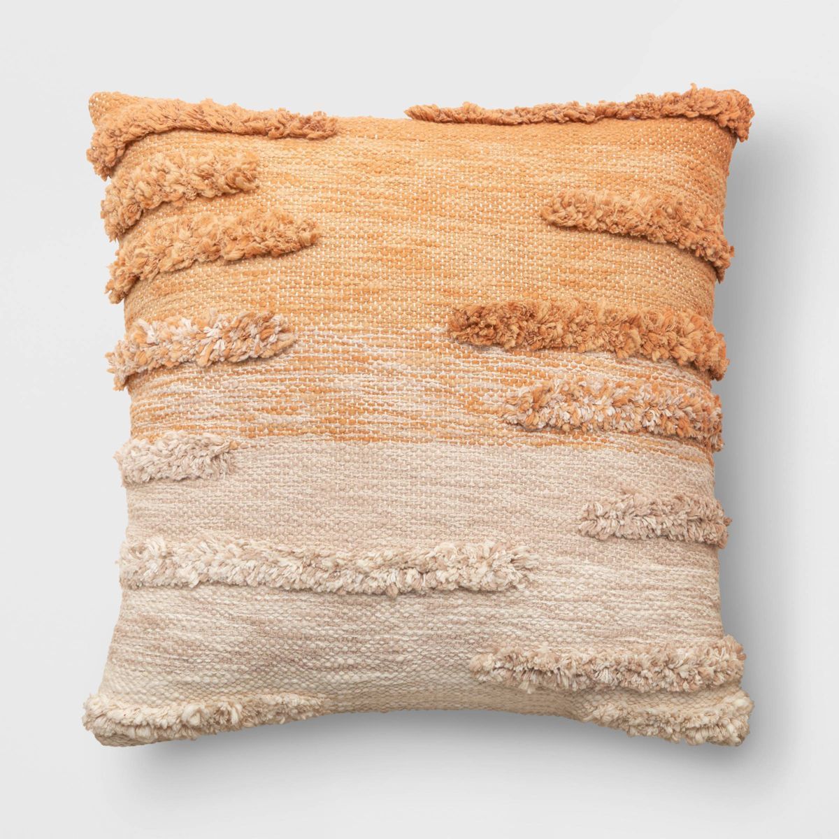 Tufted Ombre Striped Square Throw Pillow - Threshold™ | Target