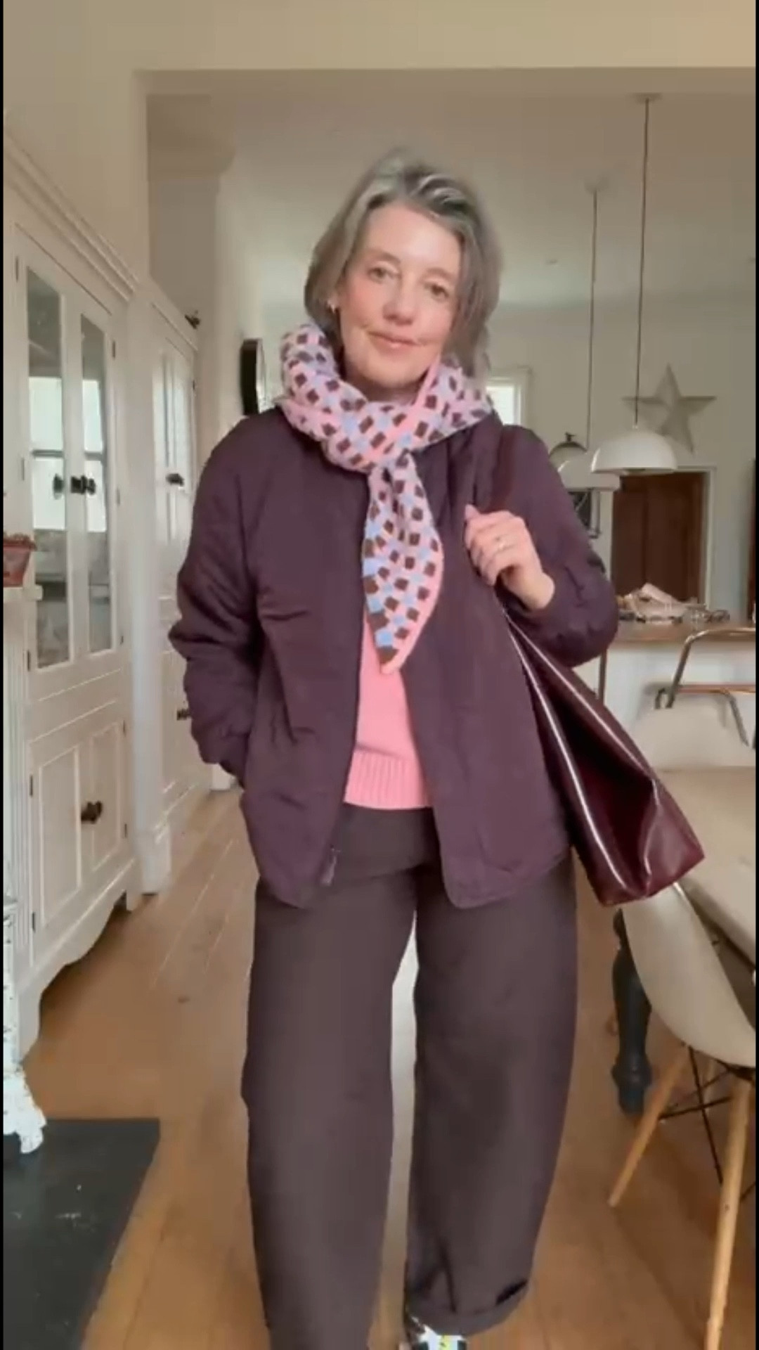 A pop of pink and purple for my Outfit of the Day! 
Trousers size large
Tee size large 
Jacket size Medium 
Trainers I sized up one size. 


Dopamine Dressing, Transitional Style, Transitional Fashion, Winter to Spring, Spring Style, Blush Pink, Spring Jacket, Barrel Leg Trousers, Tote Bag

#LTKuk #LTKwinter #LTKspring