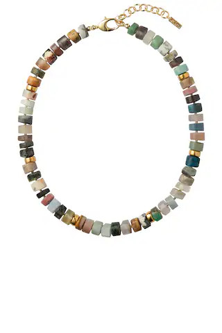 Eliou Guara 16 Necklace in Brown,Green | FWRD 
