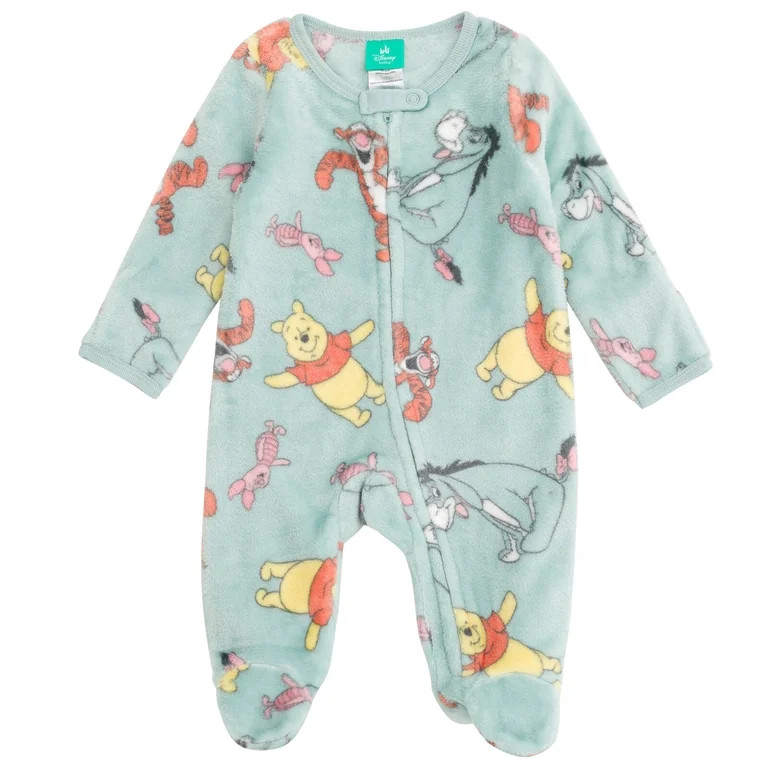 Disney Winnie the Pooh Eeyore Tigger Fleece 2 Pack Coveralls Woobie Newborn to Infant | Walmart (US)