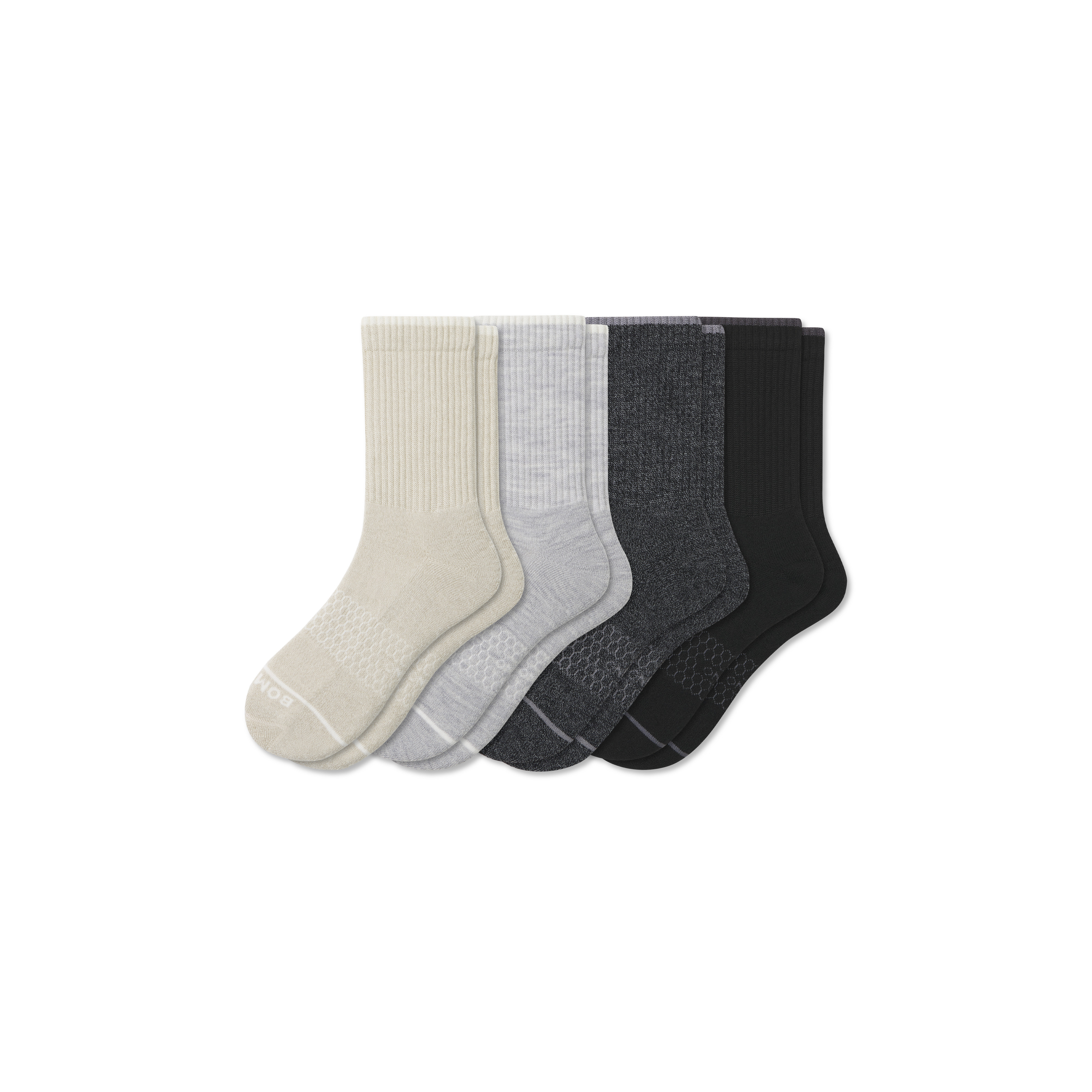 Men's Merino Wool Blend Half Calf Sock 4-Pack - Mixed - Large - Bombas | Bombas