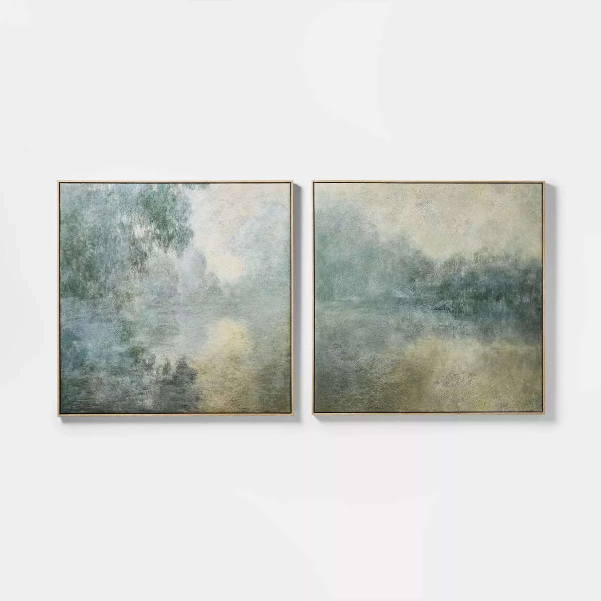 36"x36" Set of 2 Blurry Landscape Framed Wall Art - Threshold\u2122 designed with Studio McGee | Target