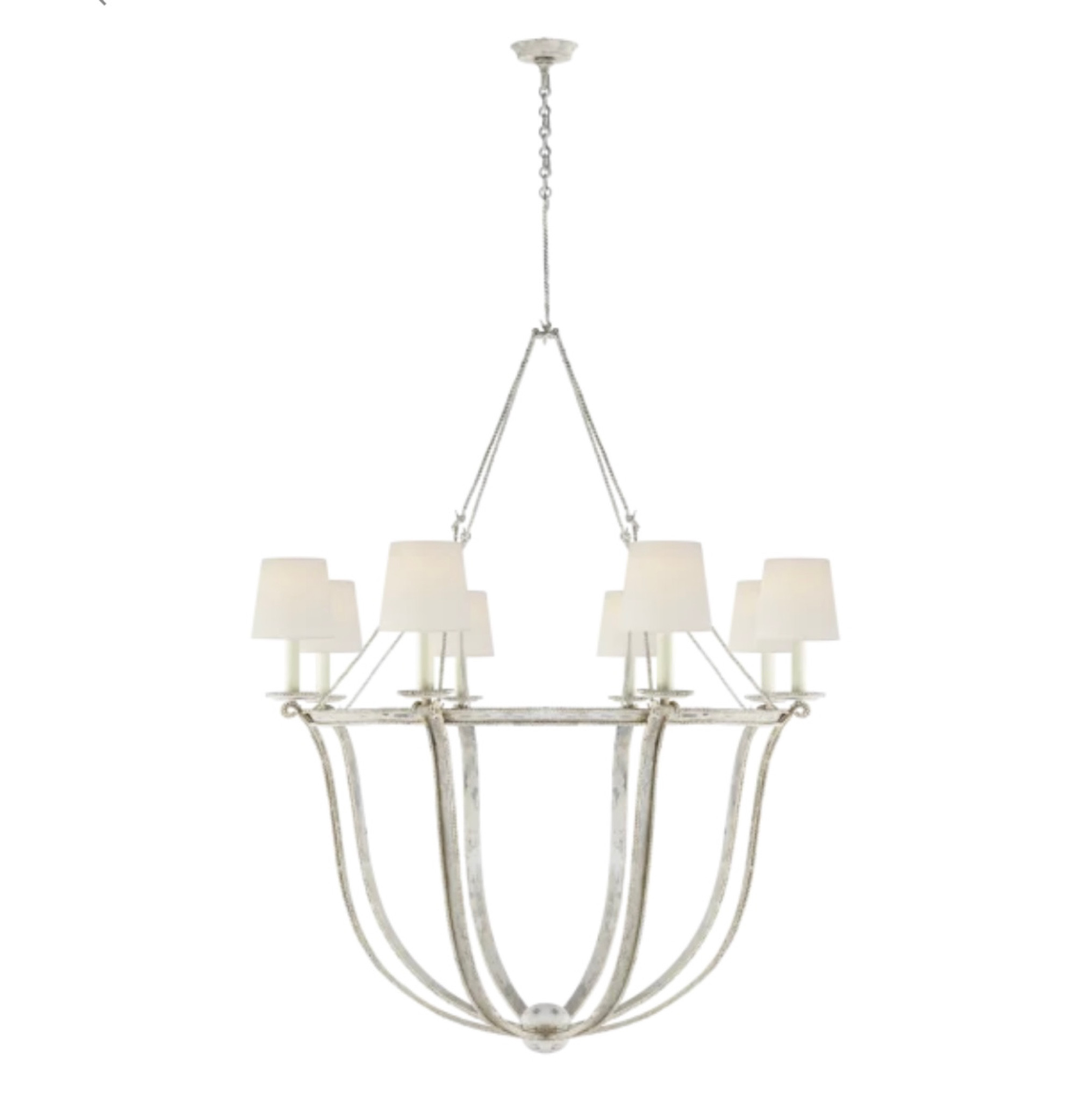 These are our living room chandeliers!  We did old white!

#LTKhome