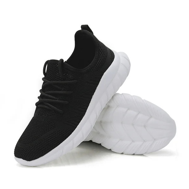 Women's Mesh Breathable Athletic Walking Shoes Lace-up Running Sneakers Gym Outdoor Shoes | Walmart (US)
