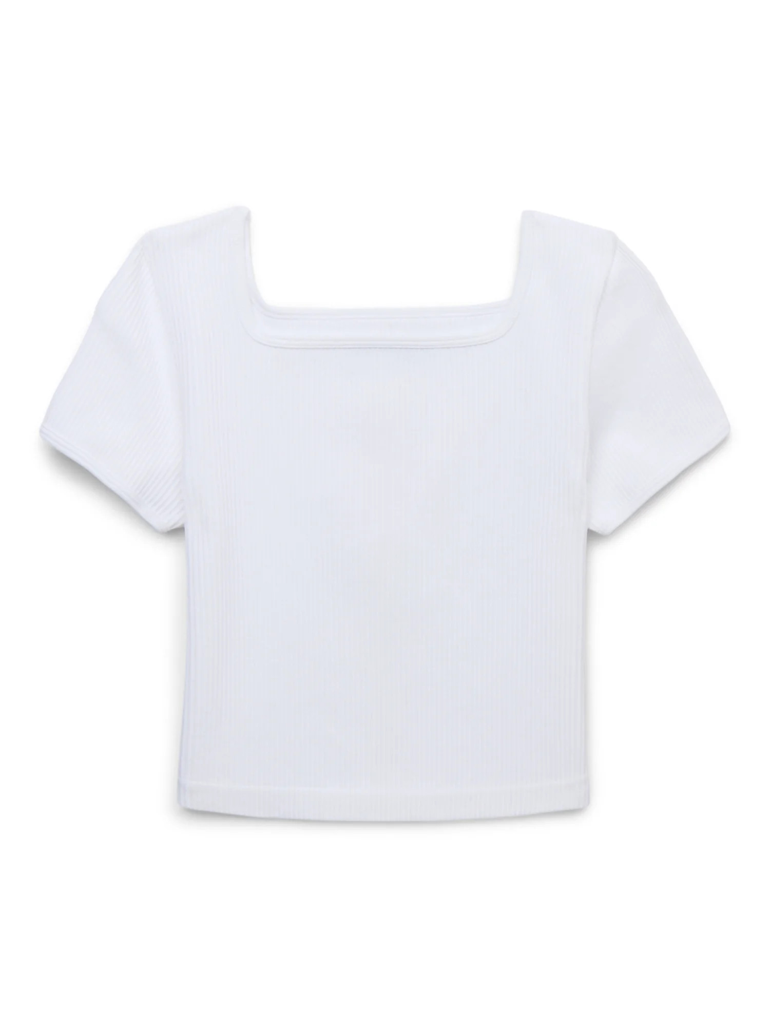 Wonder Nation Girls Seamless Tee with Short Sleeves, Sizes 4-18 & Plus | Walmart (US)