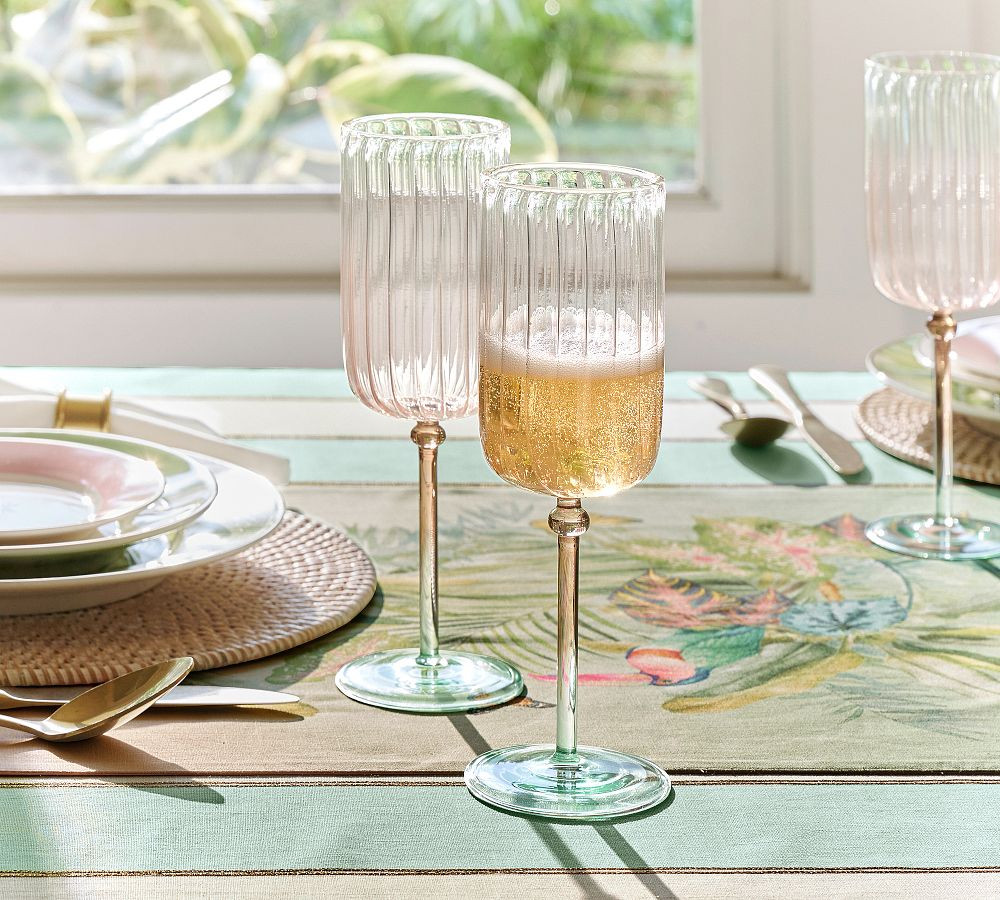 Cynthia Rowley Ombre Stemless Wine Glasses - Set of 4 | Pottery Barn (US)