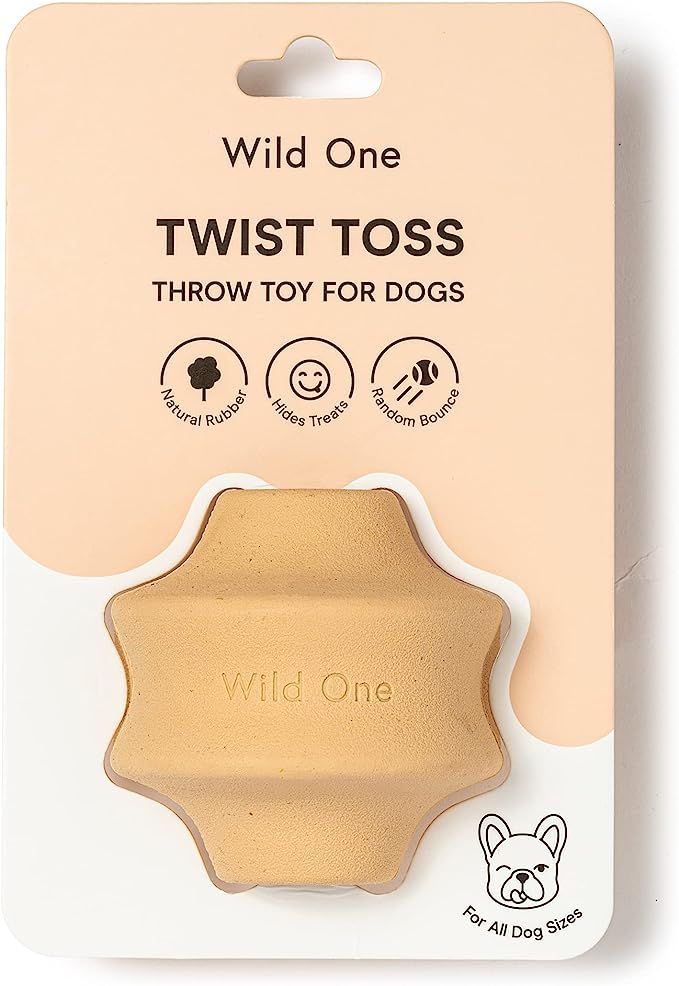 Wild One Twist Toss Dog Toy 100% Natural Rubber, Fun to Chew, Durable for All Breeds, Fetch Toy, ... | Amazon (US)
