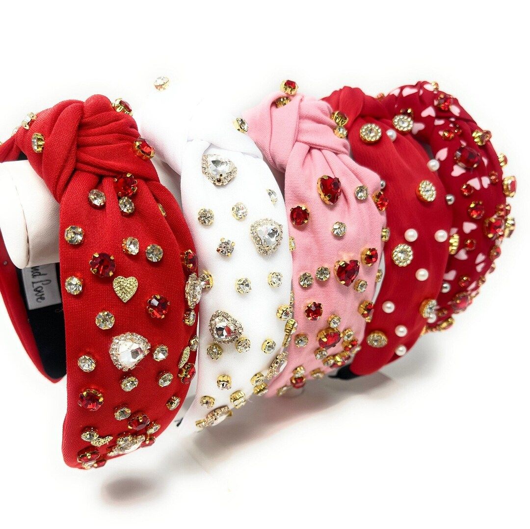 Valentines Knot Headband Valentines Day Headbands - Etsy | Etsy (US)