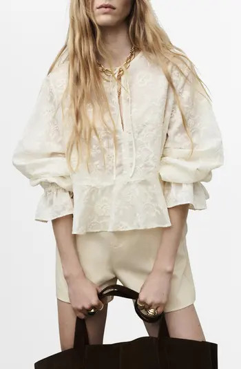 Embroidered Woven Shirt | Nordstrom