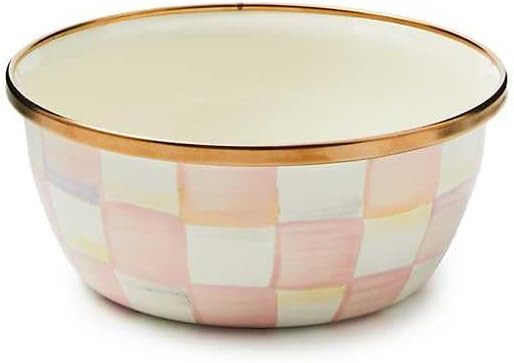 MACKENZIE-CHILDS Enamel Pinch Bowl, Small Bowl for Kitchen Ingredients, 1.5-Cup Capacity, Pink-an... | Amazon (US)