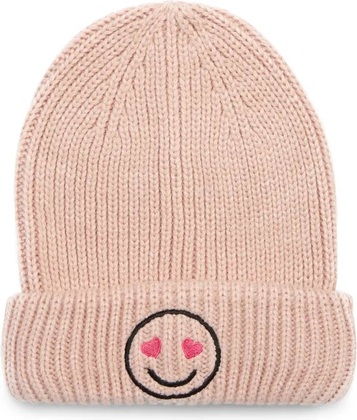 Nordstrom Kids' Embroidered Smiley Face Beanie | Nordstrom | Nordstrom