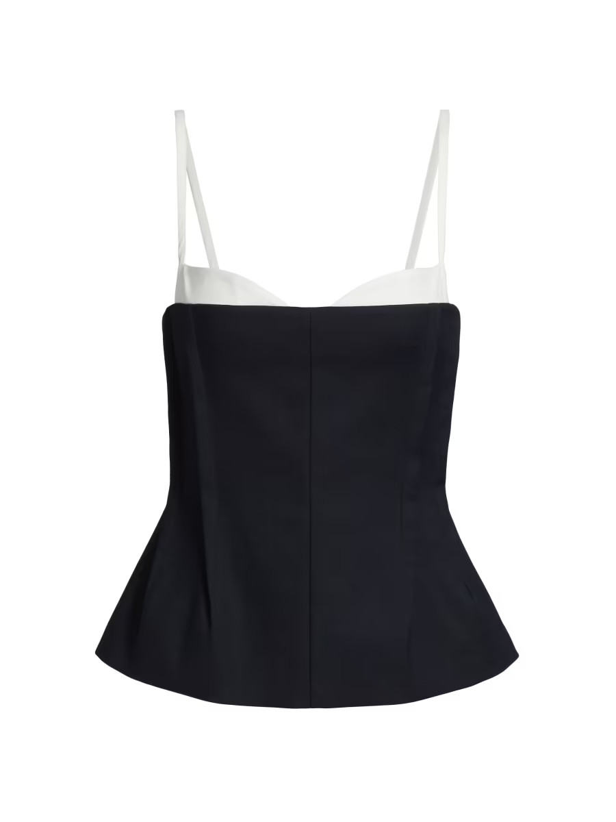 Charlee Two-Tone Bustier Top | Saks Fifth Avenue