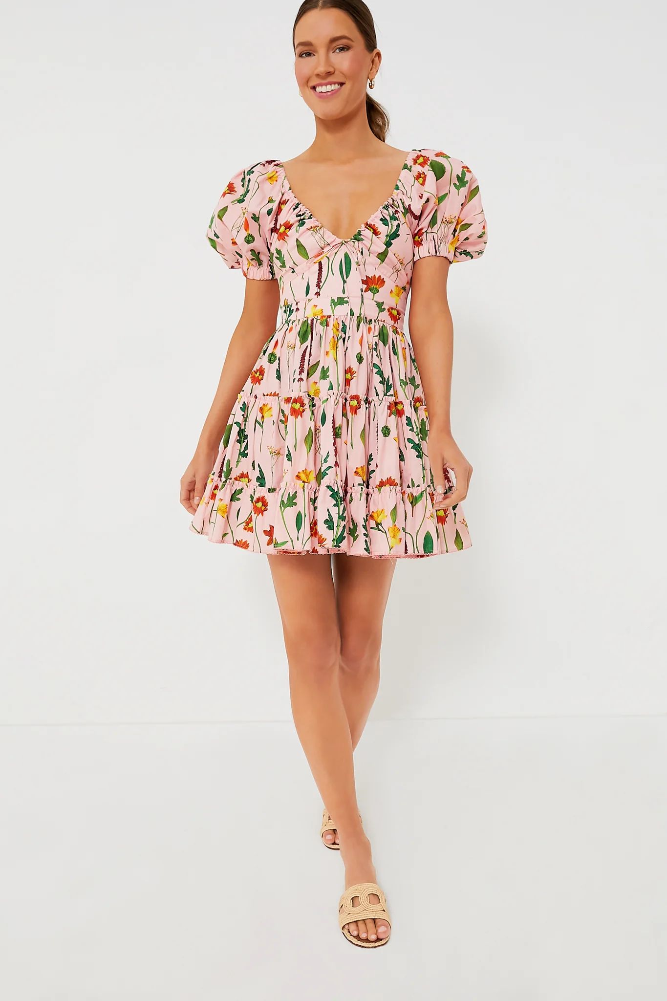 Exclusive Pink Floral Manzanilla Mini Dress | Tuckernuck (US)