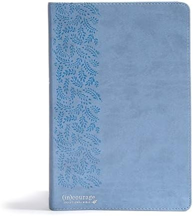 CSB (in)courage Devotional Bible, Blue LeatherTouch, Black Letter, Full-Color Design, Devotionals... | Amazon (US)